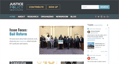 Desktop Screenshot of justicepolicy.org