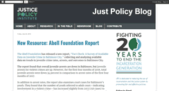 Desktop Screenshot of blog.justicepolicy.org