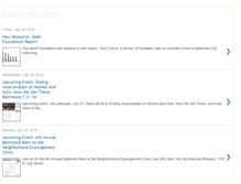 Tablet Screenshot of blog.justicepolicy.org
